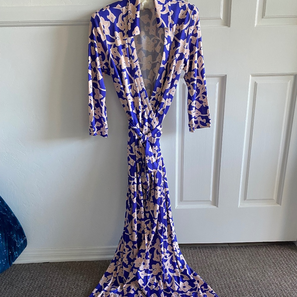 Diane Von Furstenberg Abigail Wrap Maxi Dress